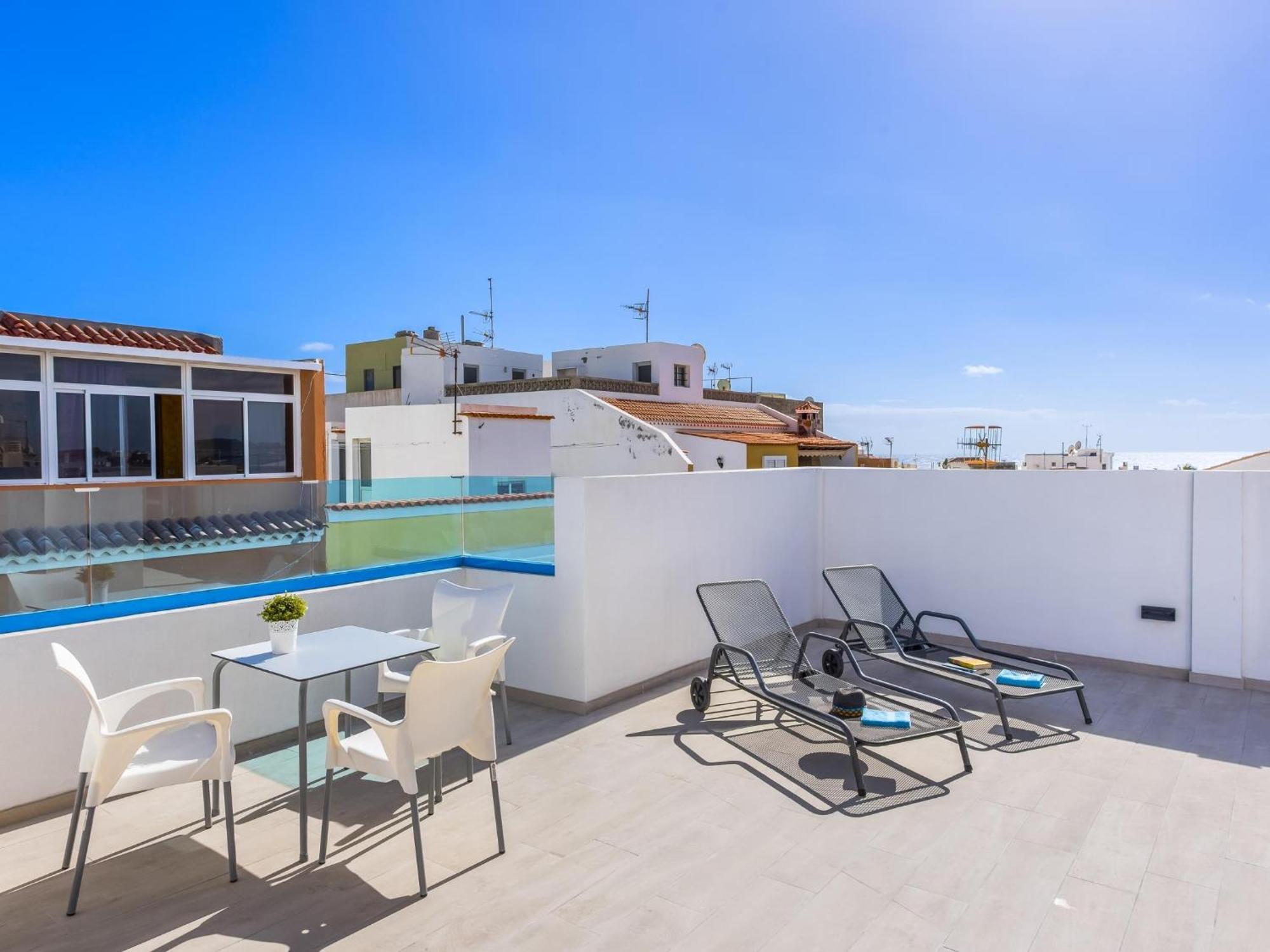 Okeanos Eco Guest House Los Abrigos Eksteriør billede