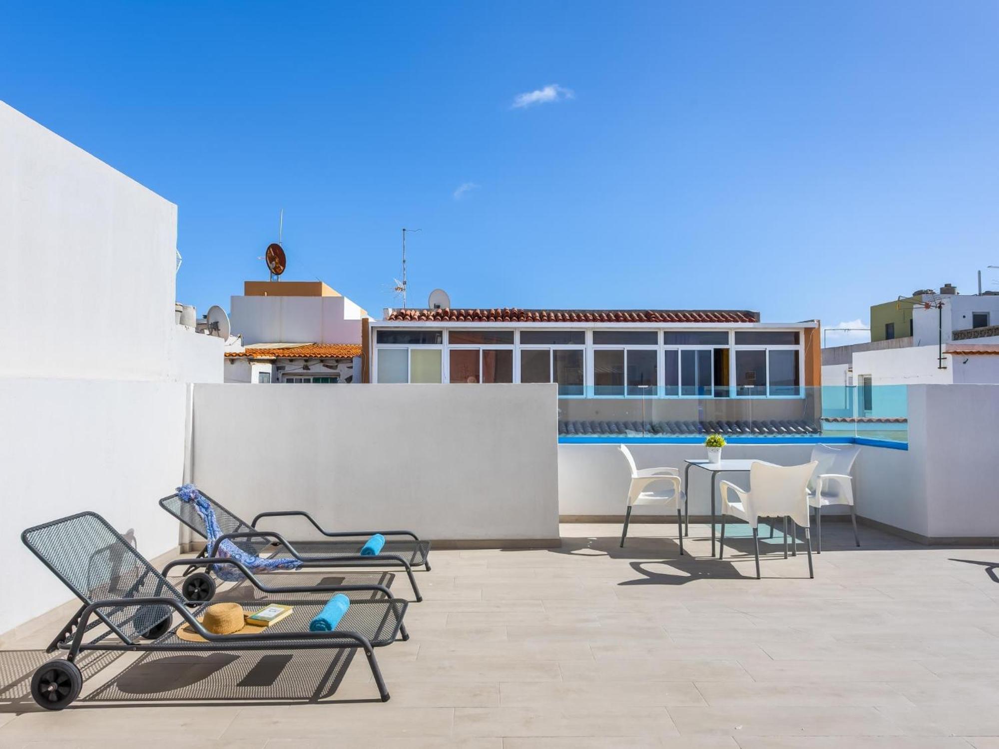 Okeanos Eco Guest House Los Abrigos Eksteriør billede